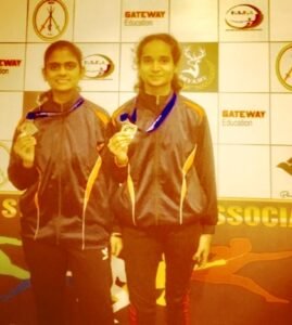 Vishakha Kajale and Saharsha Udawant received Gold medal