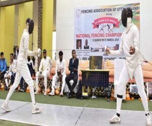 Vishakha Kajale participated in the 28th National Fencing