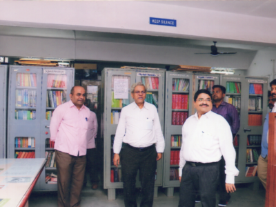 Visit of Dr. R. S. Dhamnaskar, Joint Director of Higher Education  to the library